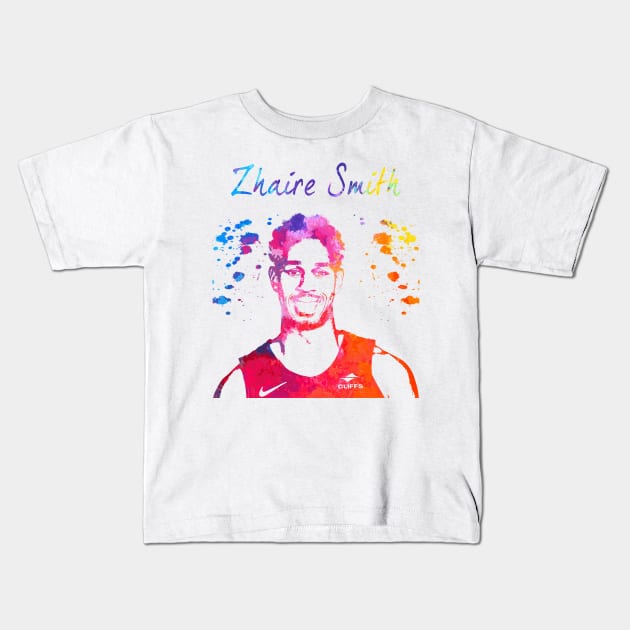 Zhaire Smith Kids T-Shirt by Moreno Art